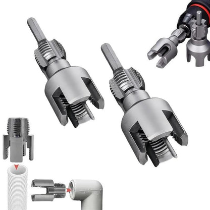 1/2'' 3/4'' PVC Pipe Thread Cutting Tool Integrated Internal & External Pipe Threading Tool Upgrade Pipe Thread Cutting Tool for Plumbing DIY Repairs-DZT