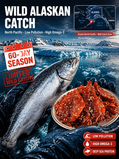 Deep Sea High-Protein Sweet & Spicy Fish Jerky.-OKL