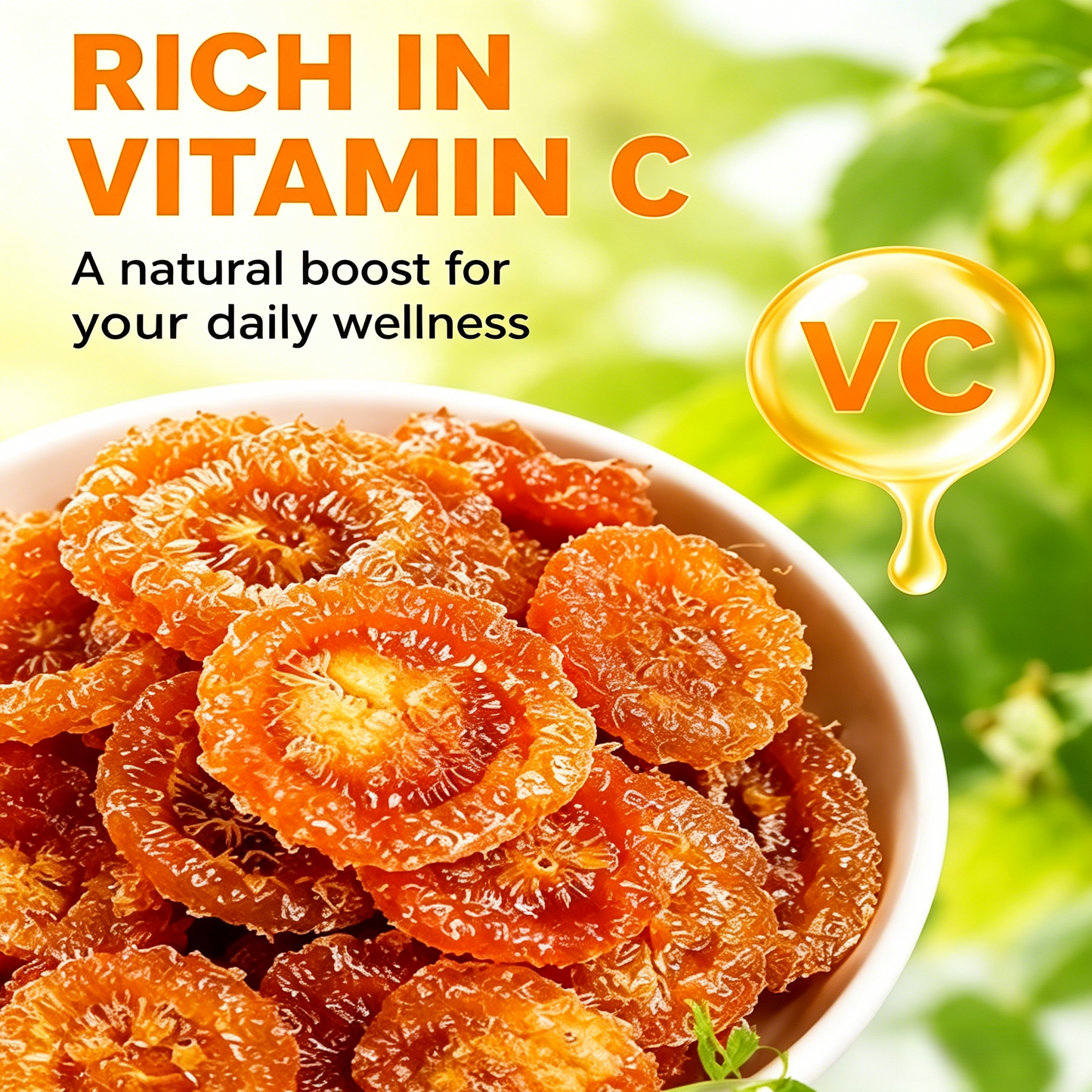 Dried Roxburgh Rose | Natural High Vitamin C Snack for Healthy Weight Management, No Additives, Sun Dried Superfruit-LT