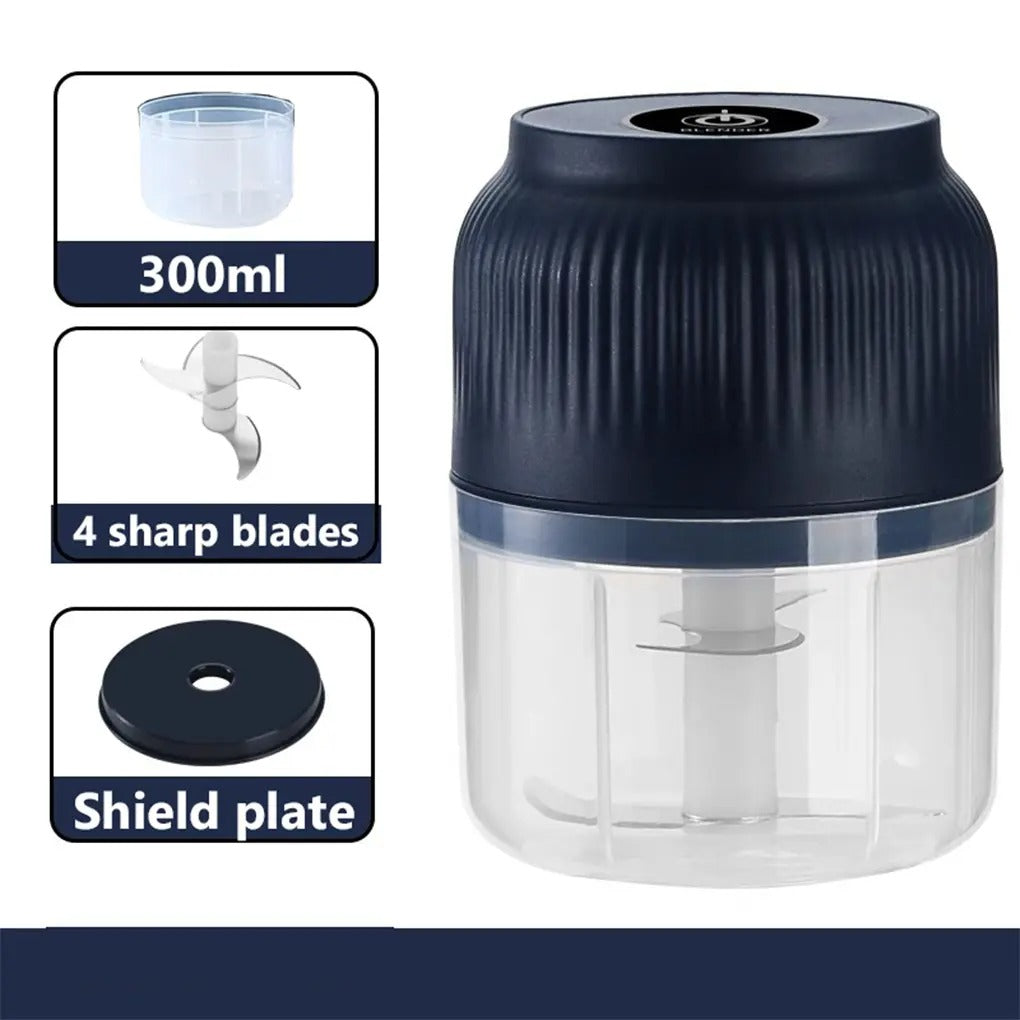 Premium Cordless Mini Food Chopper | 300ml USB Rechargeable Veggie & Garlic Dicer 🧄✨ LGZ