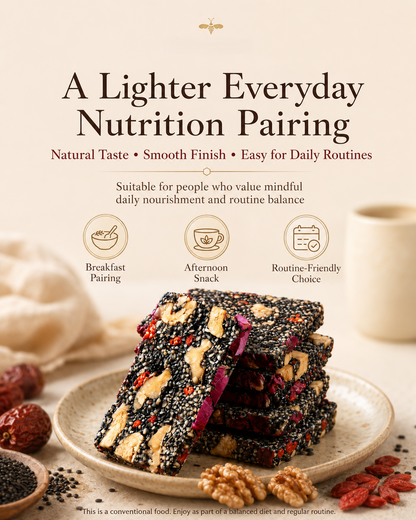 Five Black Nourishing Sesame Bars – Heart & Blood Sugar Friendly Healthy Snack-ZRT