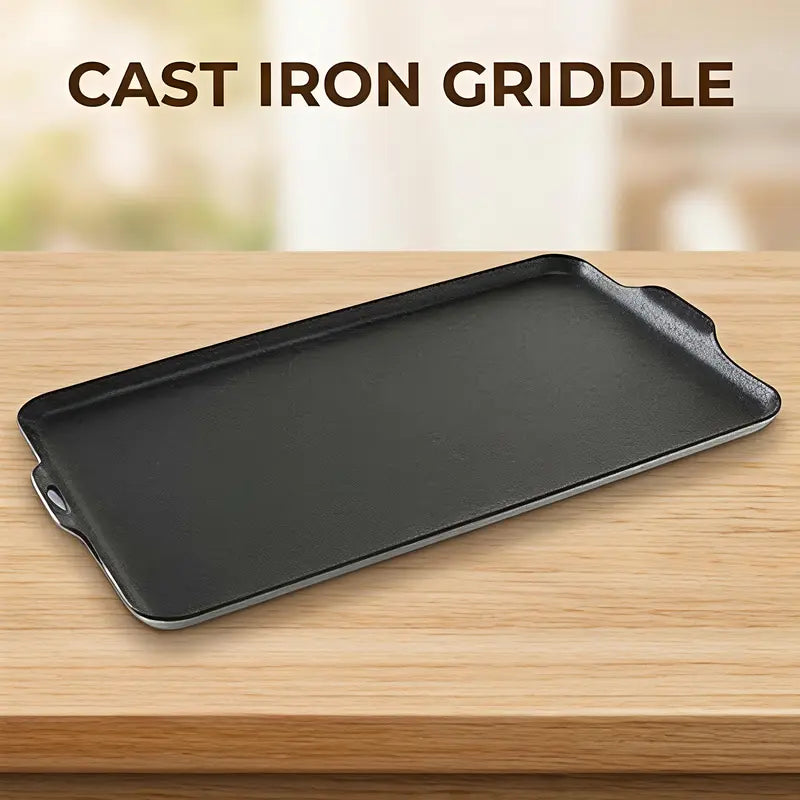 Premium Outdoor Cast Iron Griddle | Heavy-Duty Non-Stick Grill Pan for Camping & Home 🍳🏕️ LGZ