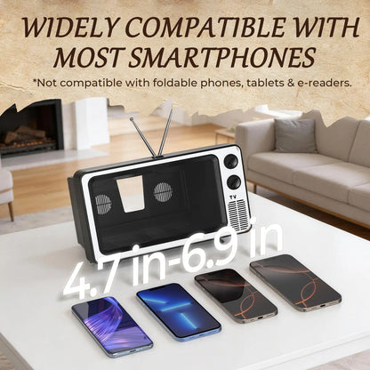 Premium Retro TV Smartphone Screen Magnifier | Foldable 3D HD Display Stand 📺✨ LGZ