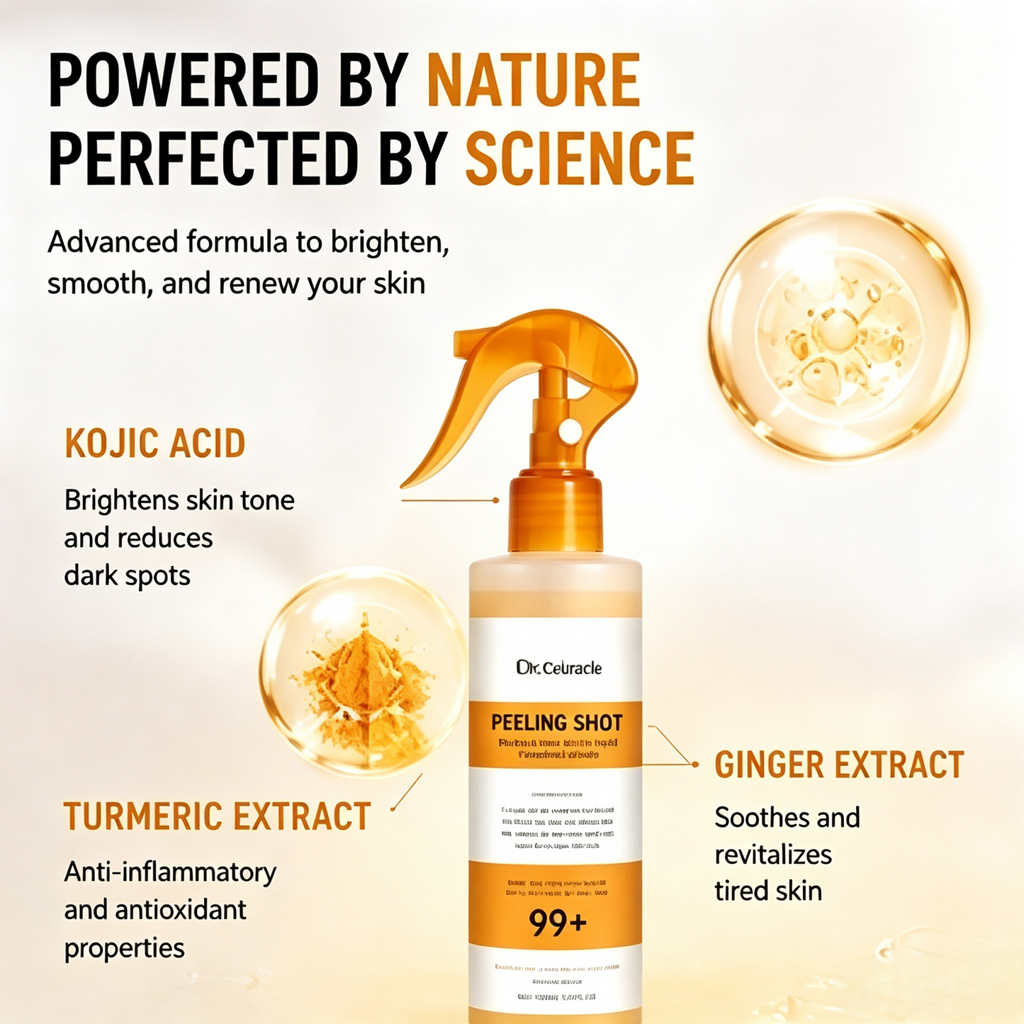 🧴Full Body Peeling Spray Dead Skin Remover Turmeric Skin Brightening Mist-WBJ
