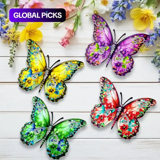 Vibrant 3D Metal Butterfly Wall Decor | Indoor & Outdoor Fence Art 🦋✨ -LGZ