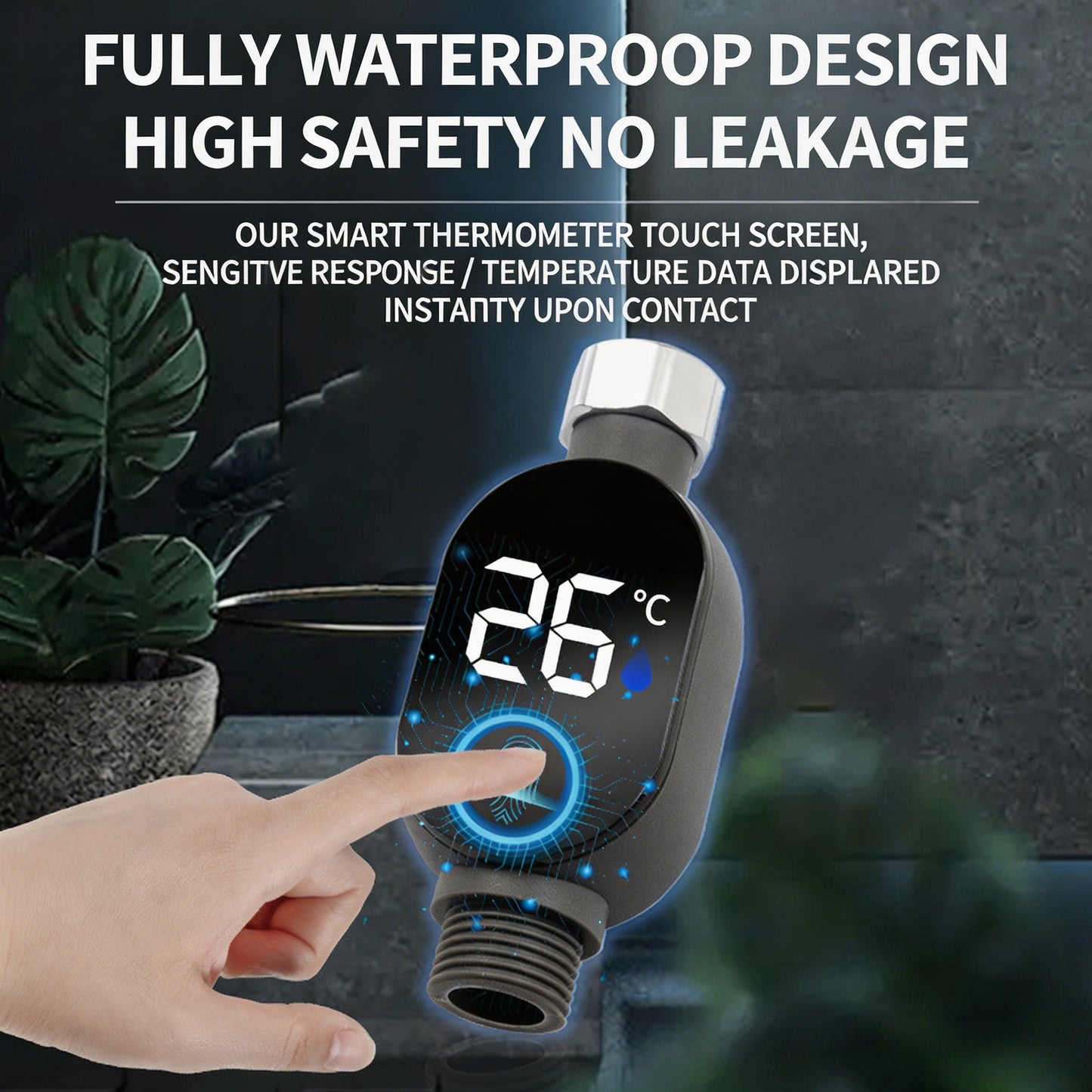 🚿 Smart Shower Thermometer – Instant Water Temperature Monitor-CJP