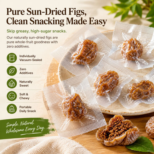 🌰Natural Sun-Dried Figs | No Added Sugar, Natural Gut & Vascular Healthy Snack-WBJ