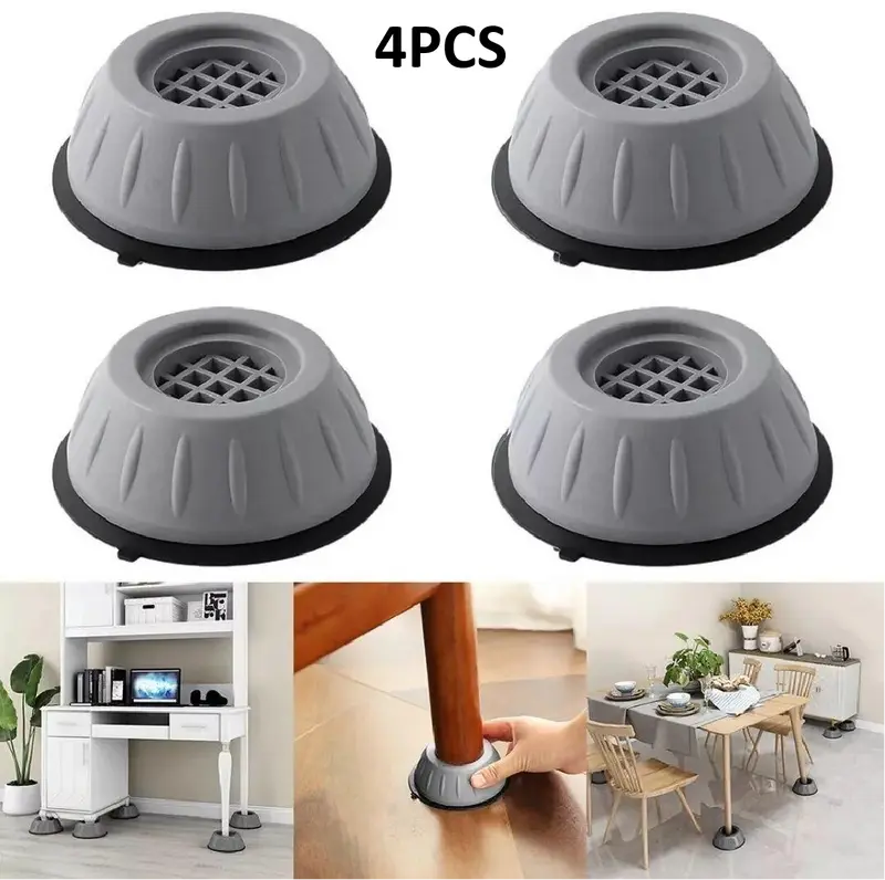 🛡️Anti Vibration Washing Machine Feet Pads✨ Non-Slip Heightening Rubber Base Mats with Shock Absorbing Rubber Rings-XLB