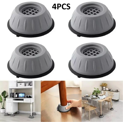 🛡️Anti Vibration Washing Machine Feet Pads✨ Non-Slip Heightening Rubber Base Mats with Shock Absorbing Rubber Rings-XLB