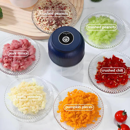 Premium Cordless Mini Food Chopper | 300ml USB Rechargeable Veggie & Garlic Dicer 🧄✨ LGZ