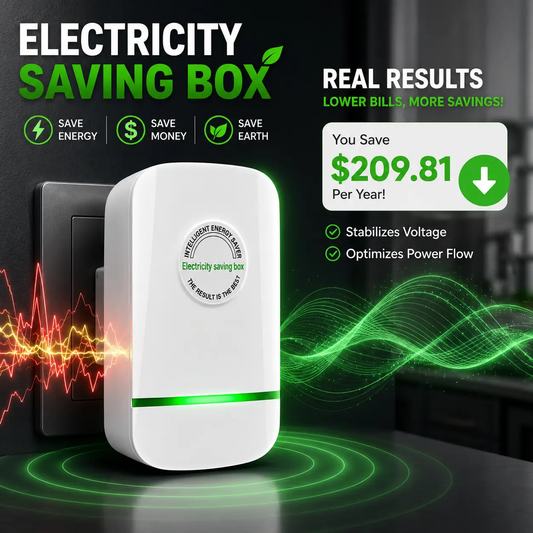 ⚡ Electricity bill destroyer 🧾 US-Standard Power Saver — Stabilizes Voltage 🔌, Protects Equipment 🛡️ — Plug In and Save 💰-XLB