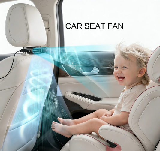 🔥 Car Seat Velcro Fan – Portable, Fully Adjustable, and Designed to Stay Firmly in Place for All Your Summer Drives-XLB