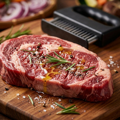 Premium 48-Blade Stainless Steel Meat Tenderizer – Transform Any Meat into a Melt-in-Your-Mouth Masterpiece! 🥩✨-DZT