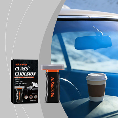Portable Car Glass Oil Film Cleaner, Streak-Free Glass Decontamination, Fast Cleaning for Window Oil Film, Compact & Easy to Carry.-KPL