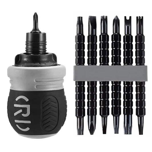 Premium Stubby Ratcheting Screwdriver Set | Magnetic, Telescopic & Multi-Function Tool 🛠️✨ -LGZ