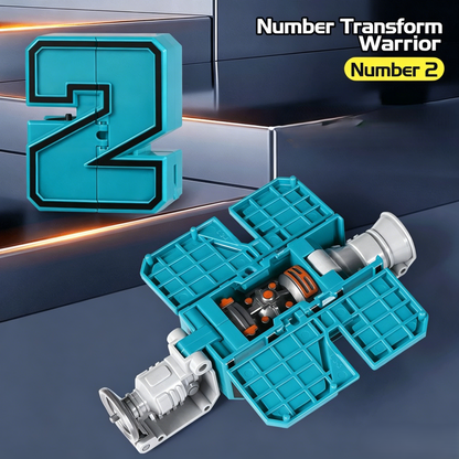 🤖10-in-1 Number Transforming Robot Toy –🔢Numbers 0–9 each transform into a unique mini robot or vehicle mode-YOY