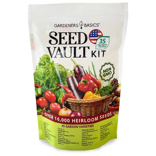 35 Assorted Heirloom Vegetable Seeds Set – Perfect Survival Seed Vault & Gardening Gift.-KPL