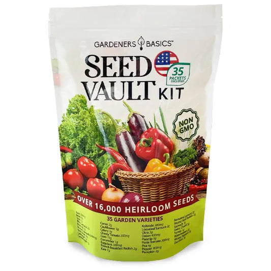 35 Assorted Heirloom Vegetable Seeds Set – Perfect Survival Seed Vault & Gardening Gift.-KPL