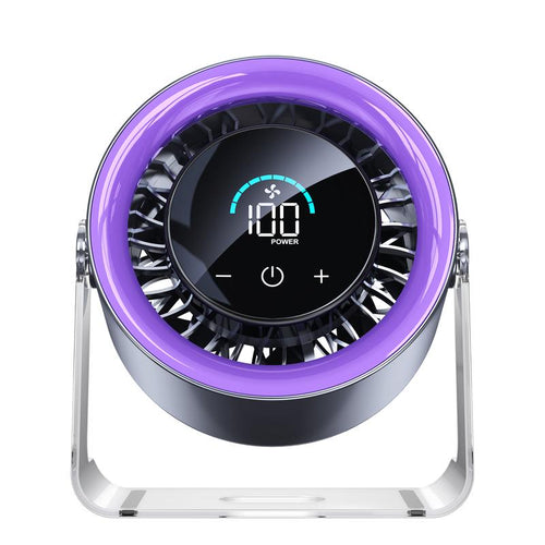 Desktop Fan, Turbocharged Desk Fan, Perfect for Travel & Vacation, Ideal for Office Use, Digital Display, Low Noise, Dual Mode Adjustment, Quiet Cooling, Portable Silent Desktop Fan.-KPL