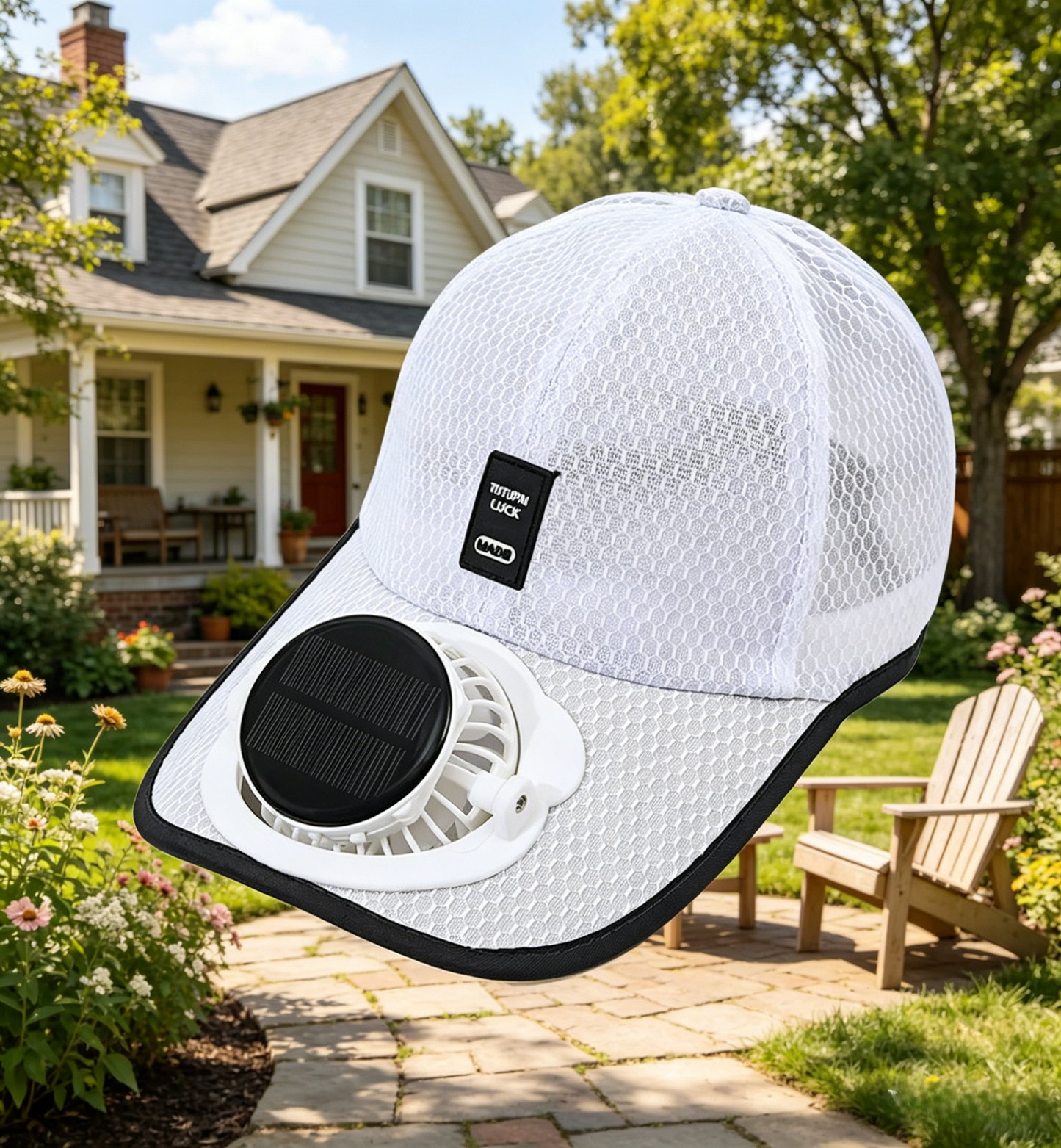 ☀️ Solar-Powered Cooling Fan Baseball Cap | UPF 50+ Sun Protection-WBJ