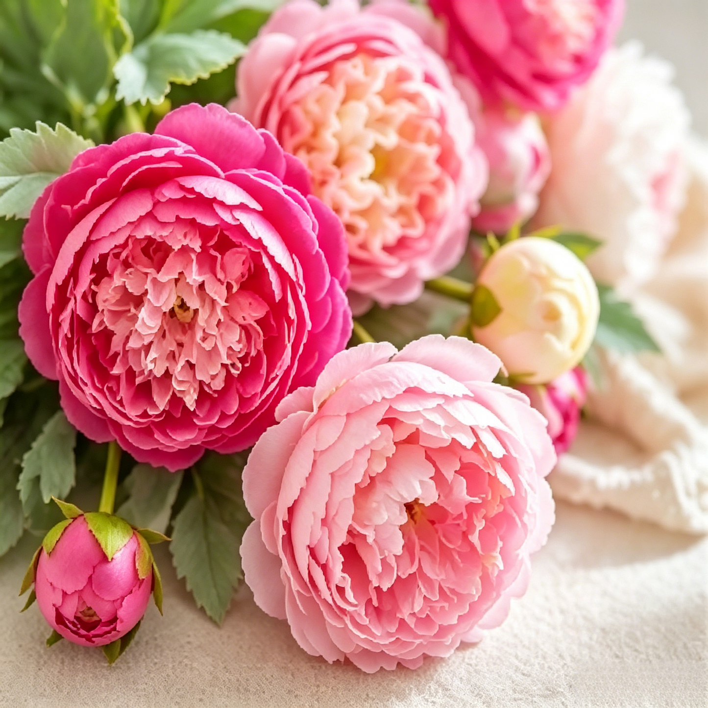 🌸 Artificial Peony Flowers Bouquet | Realistic Forever Blooms for Home Decor-LT