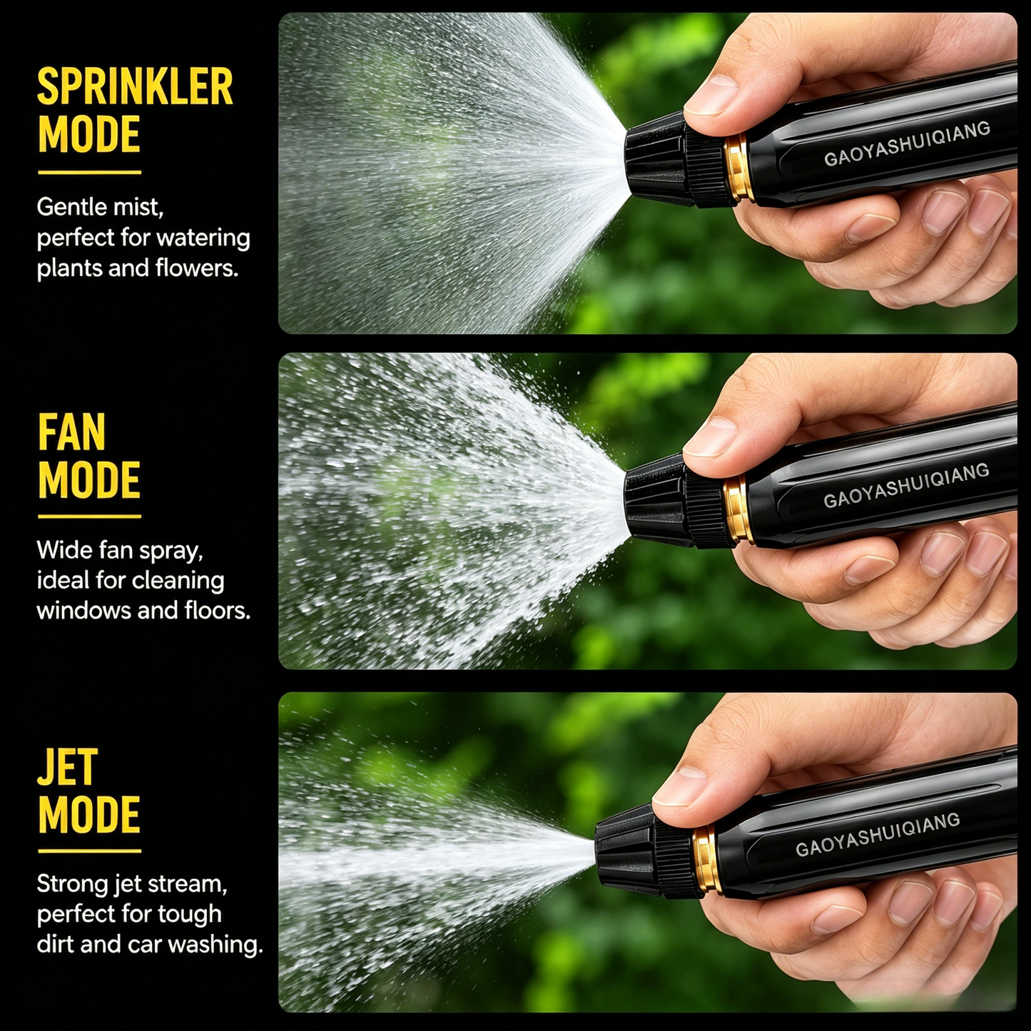 ⚡ Powerful Water Jet Nozzle | Super High Pressure, Adjustable Flow, Leak-Proof & Durable, Fits Standard Garden Hoses for Heavy-Duty Cleaning-LT