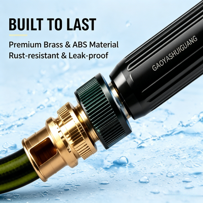 ⚡ Powerful Water Jet Nozzle | Super High Pressure, Adjustable Flow, Leak-Proof & Durable, Fits Standard Garden Hoses for Heavy-Duty Cleaning-LT