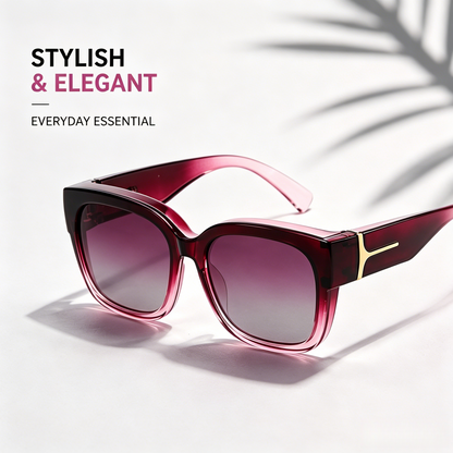👓 Wear Over Myopia Glasses Polarized Sun Shades Unisex Eyewear-LT