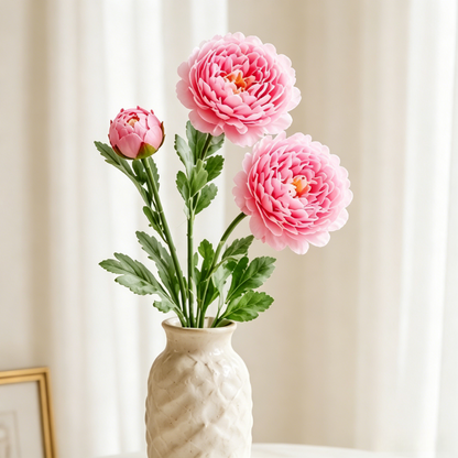 🌸 Artificial Peony Flowers Bouquet | Realistic Forever Blooms for Home Decor-LT
