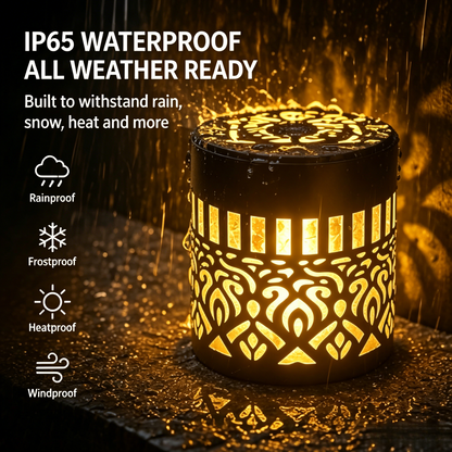 🎨 Mandala Pattern Solar Wall Light | Warm LED Projection Lamp for Patio & Yard Decor-LT
