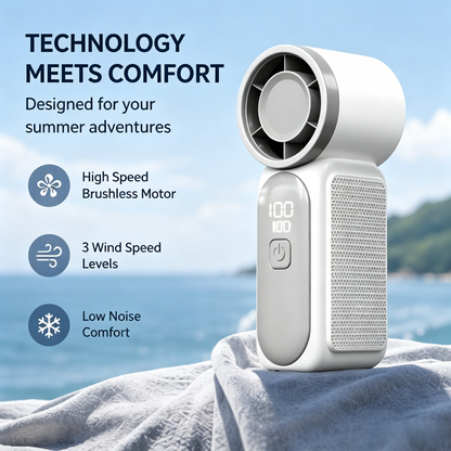 💦 No More Stuffy Days! Powerful Handheld Fan with Instant Cooling-LT