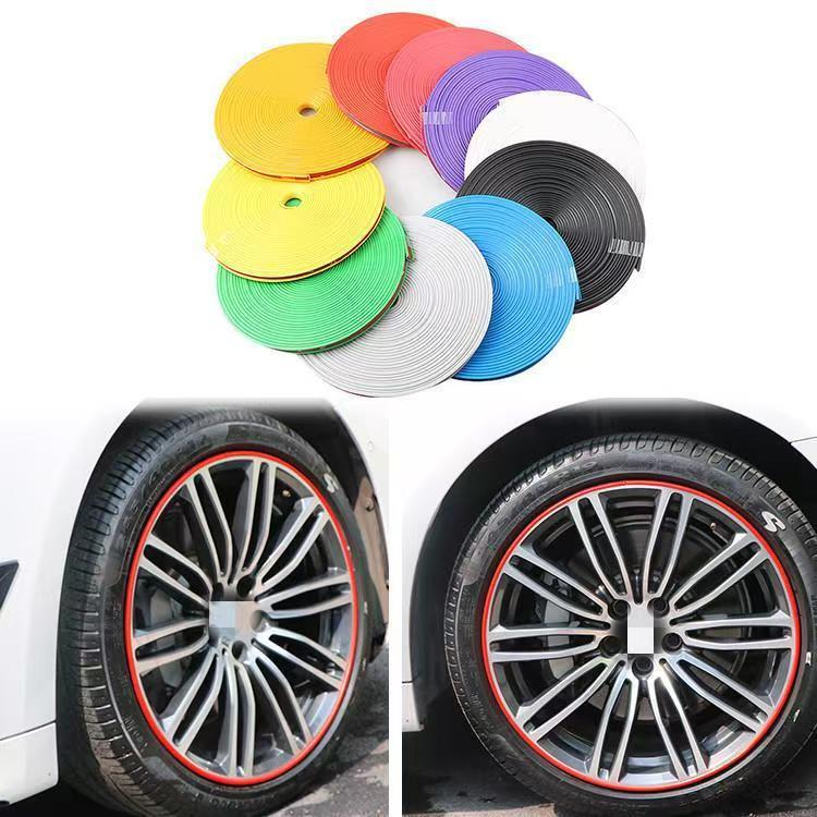 ❌ Stop Curb Rash! 8m Universal Car Wheel Rim Protector Strip 🚗| DIY Anti-Scratch Rubber Tire Guard Line-QZZ
