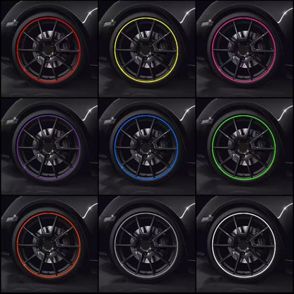 ❌ Stop Curb Rash! 8m Universal Car Wheel Rim Protector Strip 🚗| DIY Anti-Scratch Rubber Tire Guard Line-QZZ