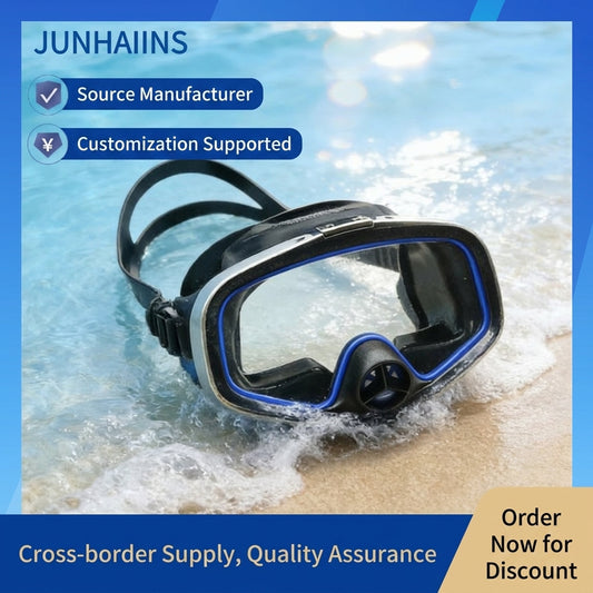 Professional Wide-View HD Diving Mask | Stainless Steel Frame | with One-Way Purge Nose Valve & Protective Case-DZT