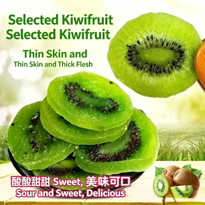 Sweet & Tangy Dried Kiwi Slices – Chewy Tropical Fruit Snack-ZRT