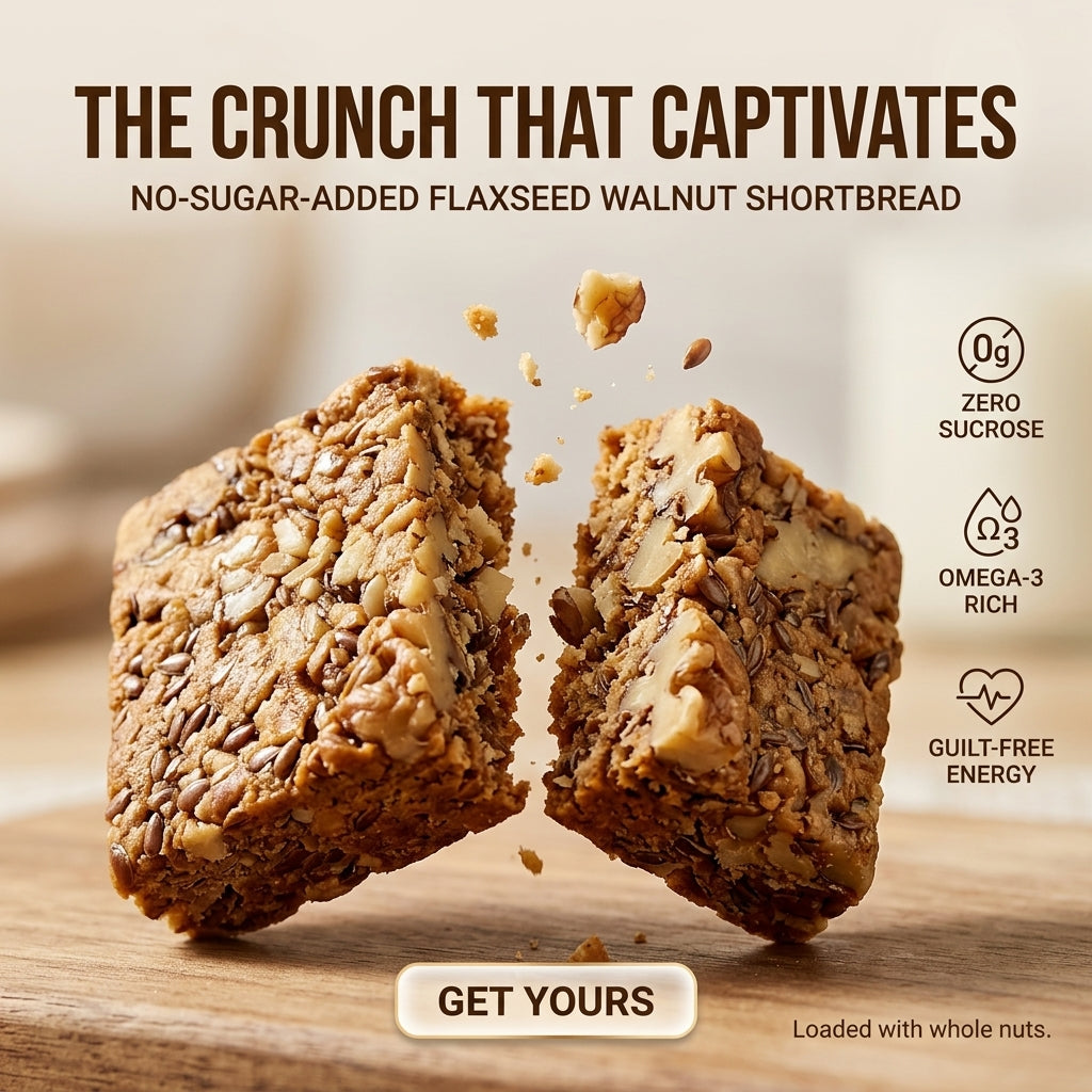 Zero Added Sugar Handmade Pastry with Flaxseed & Walnuts-SUY