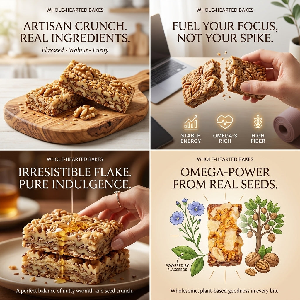 Zero Added Sugar Handmade Pastry with Flaxseed & Walnuts-SUY