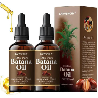 ✨ 100% Pure & Natural Batana Oil with Rosemary 🌿 Revitalizing Hair Growth Serum - Nourishes & Strengthens for Strong, Healthy Hair 👩‍🦰👨‍🦱 Unisex Formula | Perfect Father’s & Mother’s Day Gift 🎁-XLB