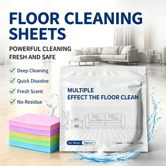 🧼 Floor Cleaning Sheets - All-in-One Deep Clean, Fresh Scent & Pet-Safe Formula for Hardwood, Tile & All Floor Types-LT