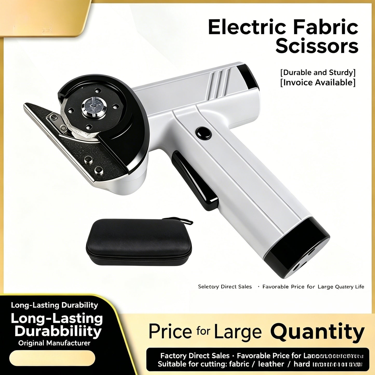 🔪Cordless Electric Fabric & Upholstery Cutter – Fast, Jamming-Free Cutting for Auto & DIY Projects-CJP