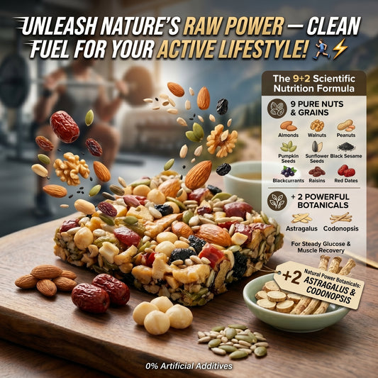 ☕9+2 nutrient-rich natural ingredients, high nutritional value, guilt-free Astragalus, Codonopsis, Eight Treasure Nuts Cuttings-XXS