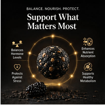 🖤 Balance Glucose Levels & Guard Heart Vessels – All-Natural Mulberry & Black Sesame Wellness Balls-ZRT