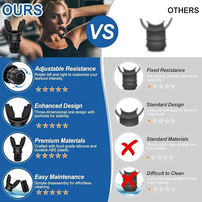 Unlock Your Ultimate Lung Capacity & Boost Endurance with the Pro Breathing Muscle Trainer!-DZT