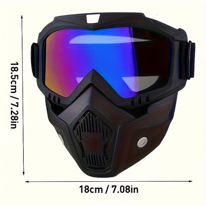 🥽✨ Full Face Protective Goggles with Anti-Fog HD Lens, Removable & Adjustable Face Shield for Everyday Use, and Comfortable Sponge Padding 💨🛡️-KPL