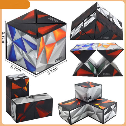 🧠Infinite Shape Magic Cube Puzzle – Creative Transforming IQ Fidget Toy for Kids & Adults-YOY
