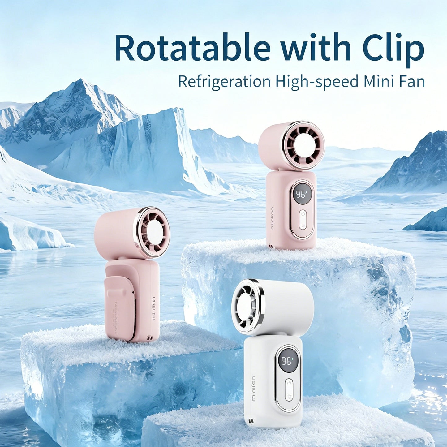 💨Portable Clip-On Cooling Fan - 16°C Ice Wind,Hands-Free Convenience-CJP