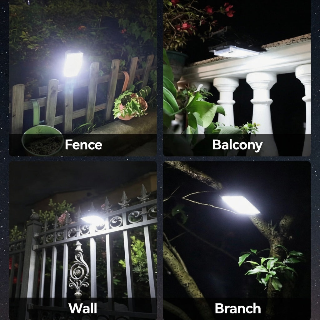 ☀️☀️☀️Upgraded Solar Clip Light - Motion Sensor Outdoor Camping & Garden Patio Light, Zero Electricity Cost-AUX