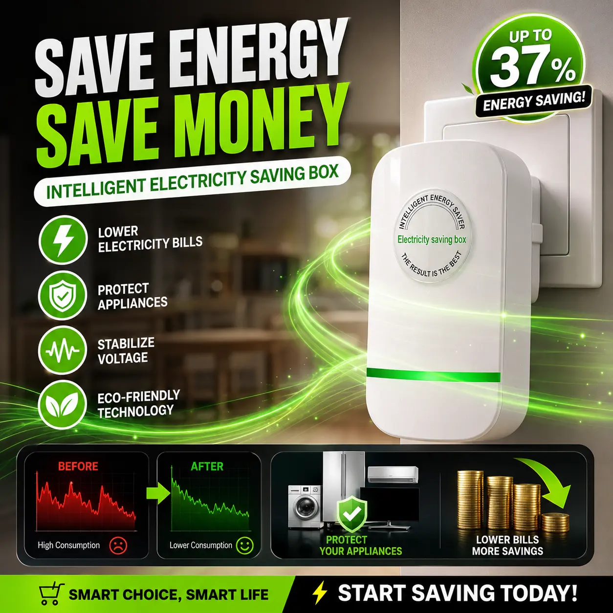💡 Intelligent Energy Saver: Cut Your Electricity Bills by Up to 30%💡-CJP