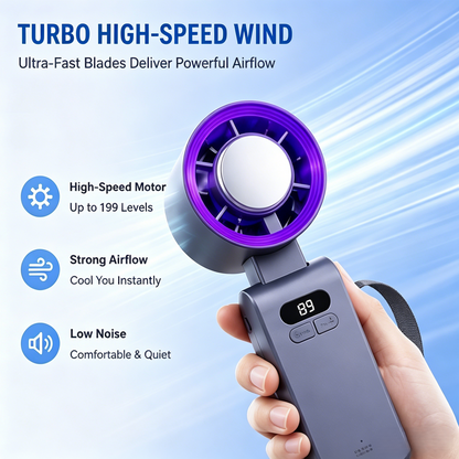 ❄️Semiconductor Cooling Handheld Fan Instant Ice Cold Air Cooler-WBJ