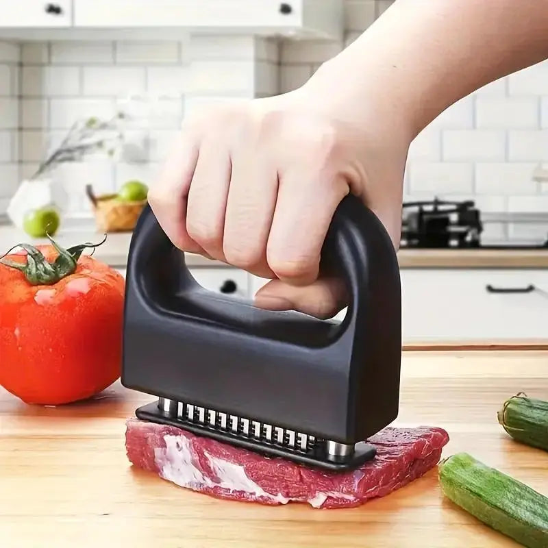 Premium 48-Blade Stainless Steel Meat Tenderizer – Transform Any Meat into a Melt-in-Your-Mouth Masterpiece! 🥩✨-DZT